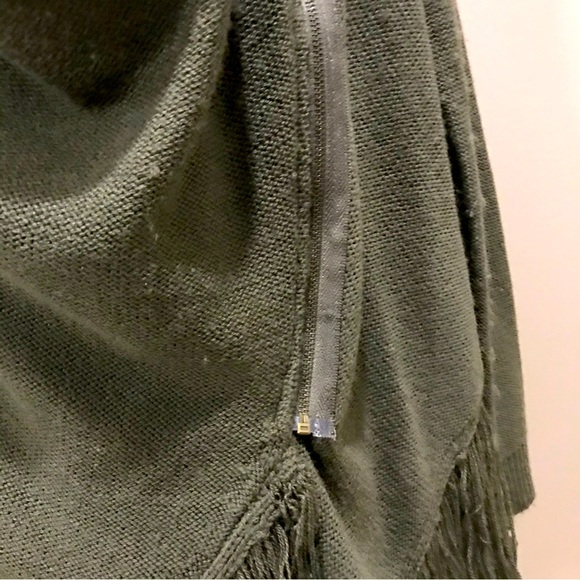 one the land | Fringe Diagonal Zip Cardigan - Picture 5 of 10